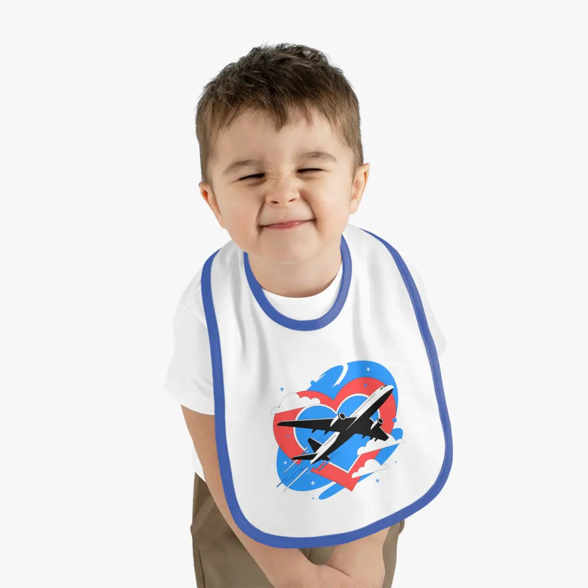 Airplane Love Baby Bib - Kids clothes - Pilot gifts - WWII warbird t-shirt