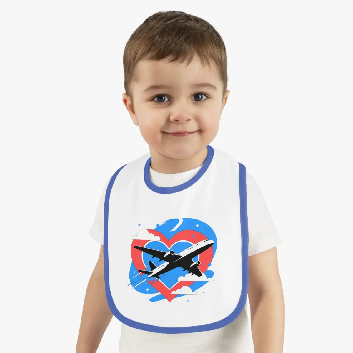 Airplane Love Baby Bib - Kids clothes - Gifts for pilots - Aviation apparel