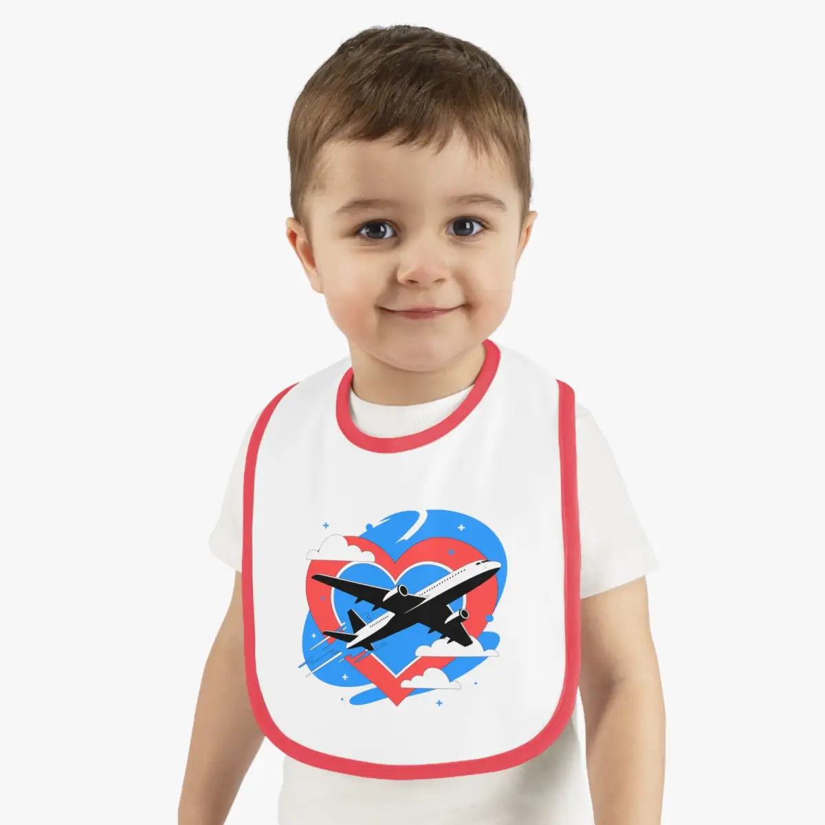 Airplane Love Baby Bib - Kids clothes - Pilot gifts - WWII warbird t-shirt