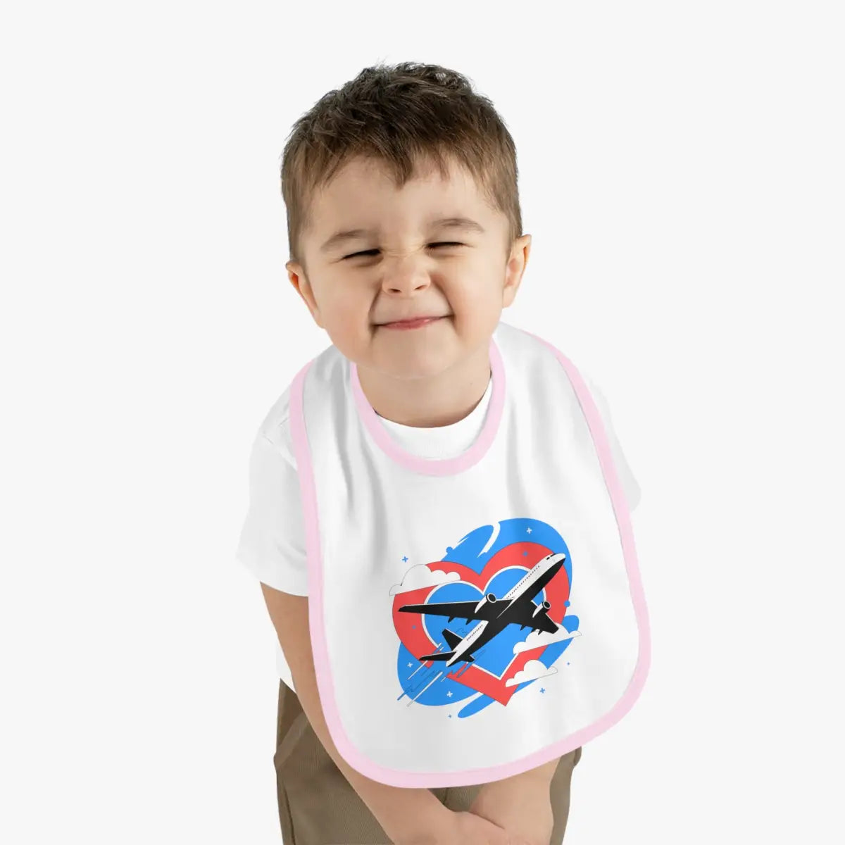 Airplane Love Baby Bib - Kids clothes - Pilot gifts - WWII warbird t-shirt