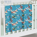 Airplane Parade Baby Blanket – Whimsical Flying Fun - Home Decor - Pilot gifts - WWII warbird t-shirt