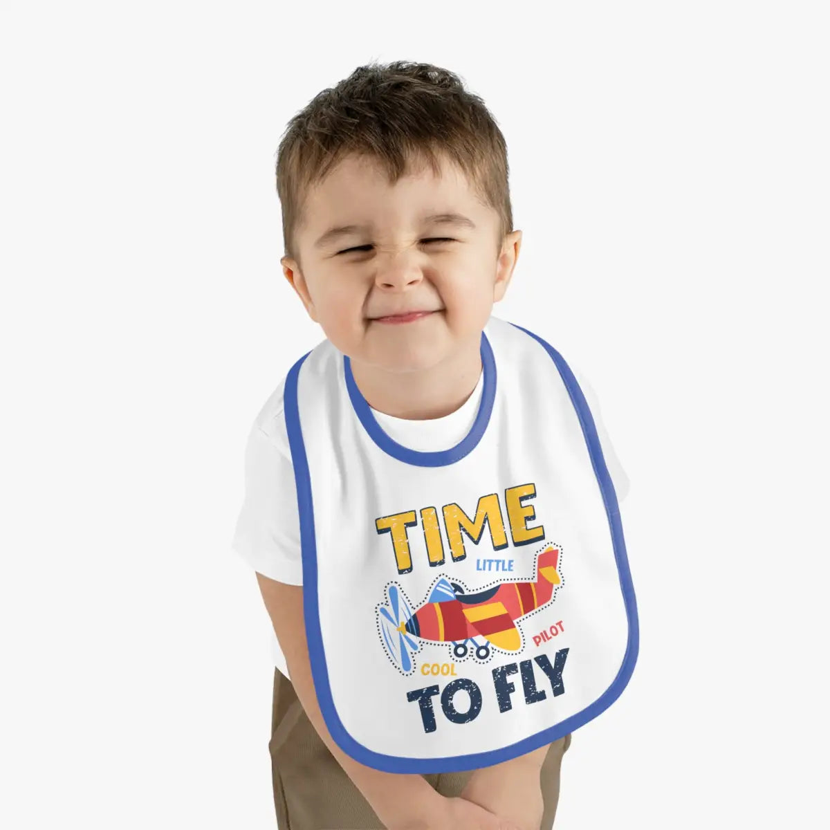 Airplane Pilot Baby Bib - Time To Fly - Kids clothes - gifts - WWII warbird t-shirt