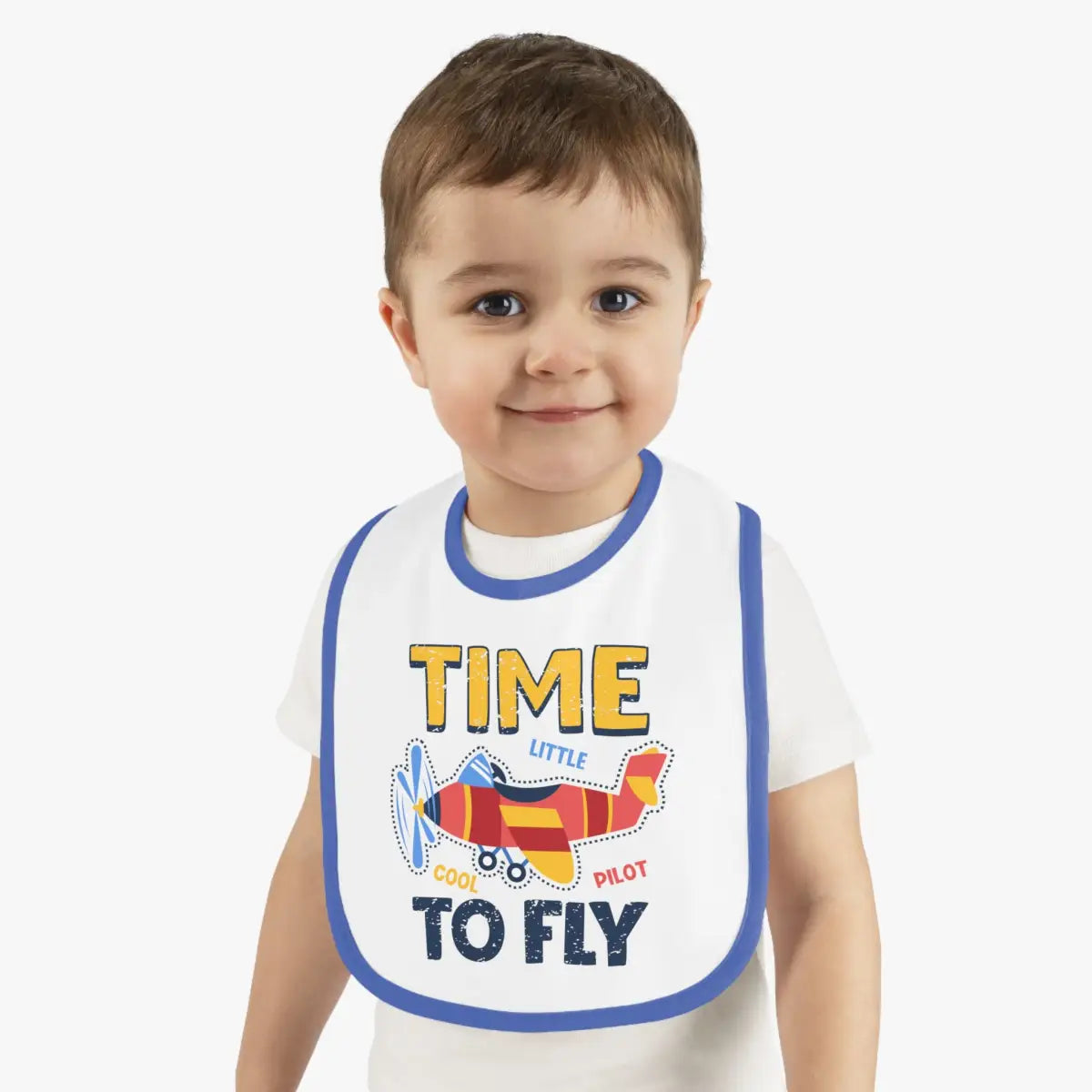 Airplane Pilot Baby Bib - Time To Fly - Kids clothes - gifts - WWII warbird t-shirt