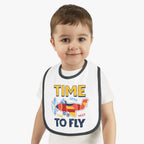 Airplane Pilot Baby Bib - Time To Fly - Kids clothes - gifts - WWII warbird t-shirt
