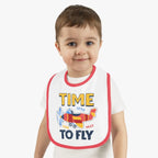 Airplane Pilot Baby Bib - Time To Fly - Kids clothes - gifts - WWII warbird t-shirt