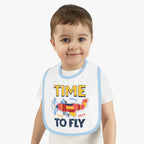 Airplane Pilot Baby Bib - Time To Fly - Kids clothes - gifts - WWII warbird t-shirt