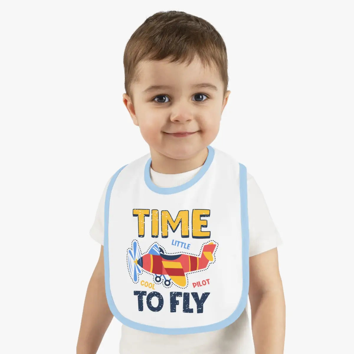 Airplane Pilot Baby Bib - Time To Fly - Kids clothes - gifts - WWII warbird t-shirt