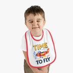 Airplane Pilot Baby Bib - Time To Fly - Kids clothes - gifts - WWII warbird t-shirt