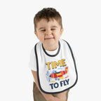 Airplane Pilot Baby Bib - Time To Fly - Kids clothes - gifts - WWII warbird t-shirt