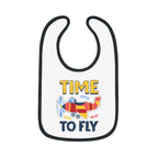 Airplane Pilot Baby Bib - Time To Fly - Kids clothes - gifts - WWII warbird t-shirt