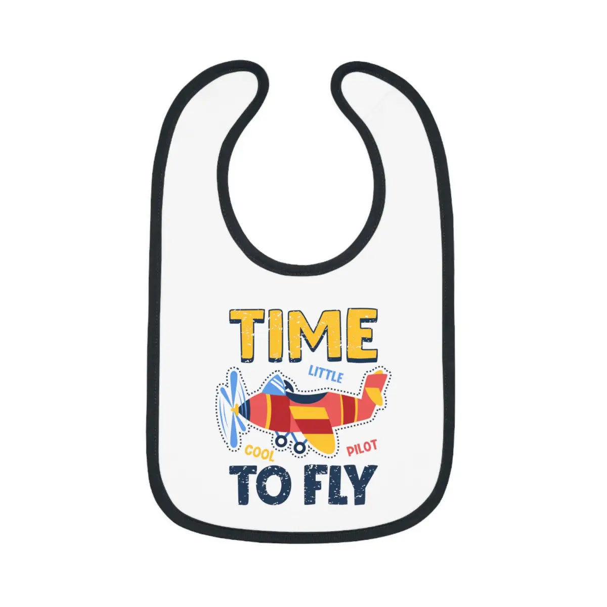 Airplane Pilot Baby Bib - Time To Fly - Kids clothes - gifts - WWII warbird t-shirt