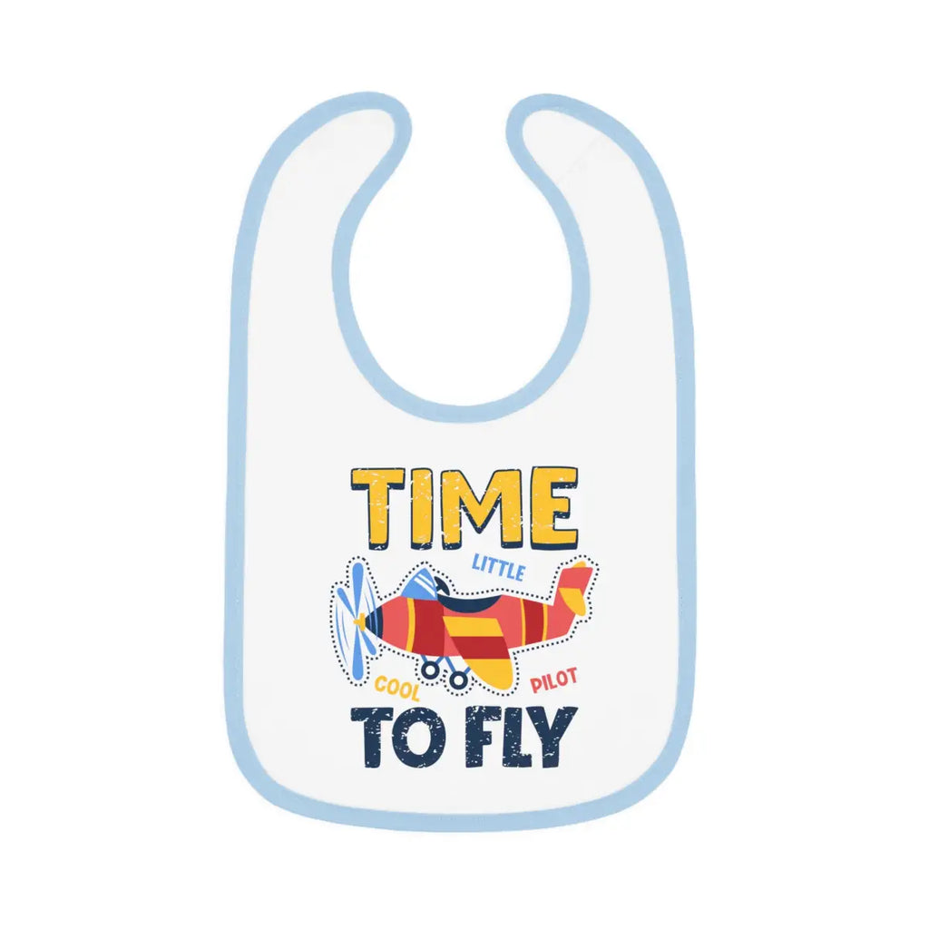 Airplane Pilot Baby Bib - Time To Fly - Kids clothes - gifts - WWII warbird t-shirt
