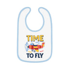 Airplane Pilot Baby Bib - Time To Fly - Kids clothes - gifts - WWII warbird t-shirt