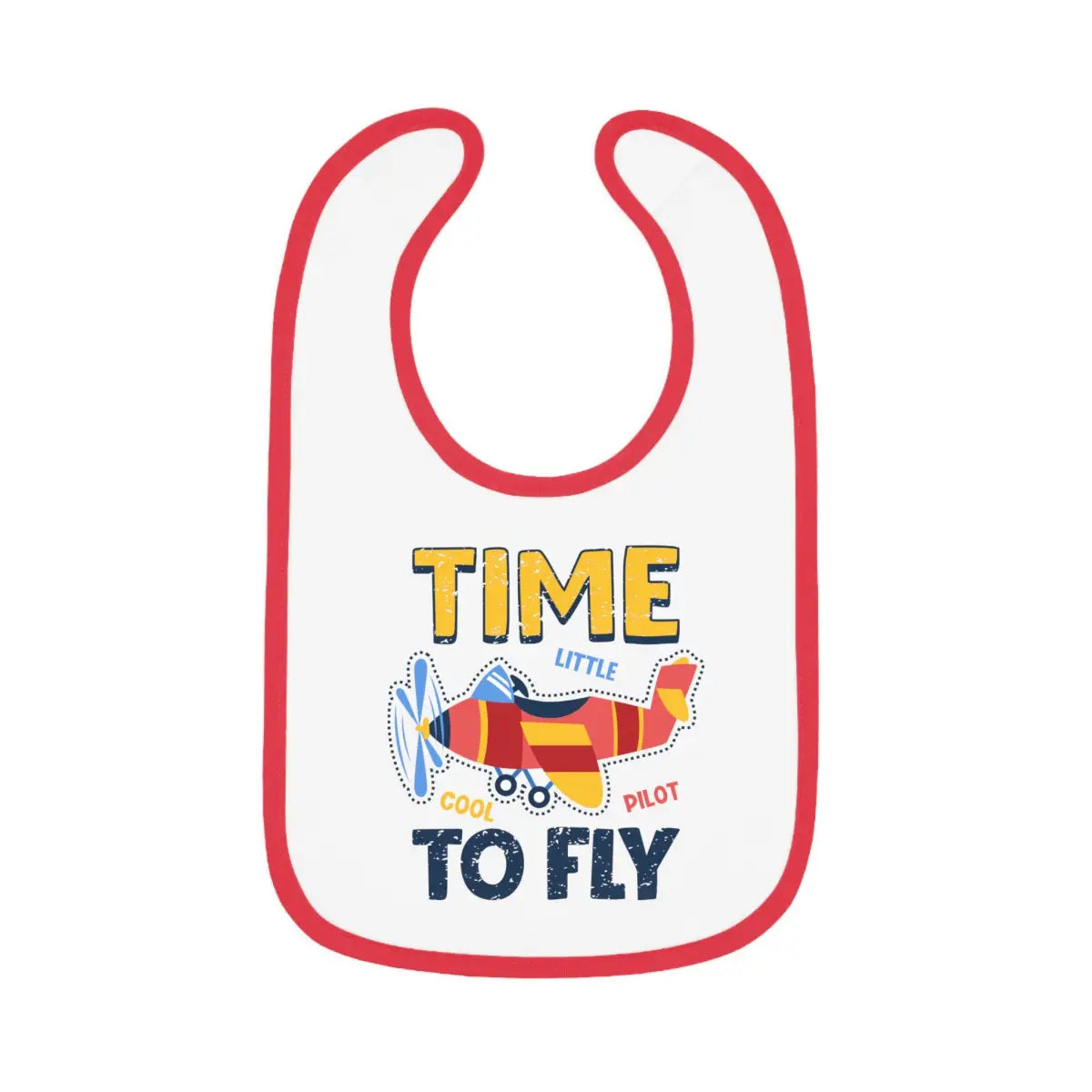 Airplane Pilot Baby Bib - Time To Fly - Kids clothes - gifts - WWII warbird t-shirt