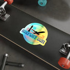 Airport Bum Holographic Die-Cut Stickers - Paper products - Pilot gifts - WWII warbird t-shirt
