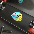 Airport Bum Holographic Die-Cut Stickers - Paper products - Pilot gifts - WWII warbird t-shirt