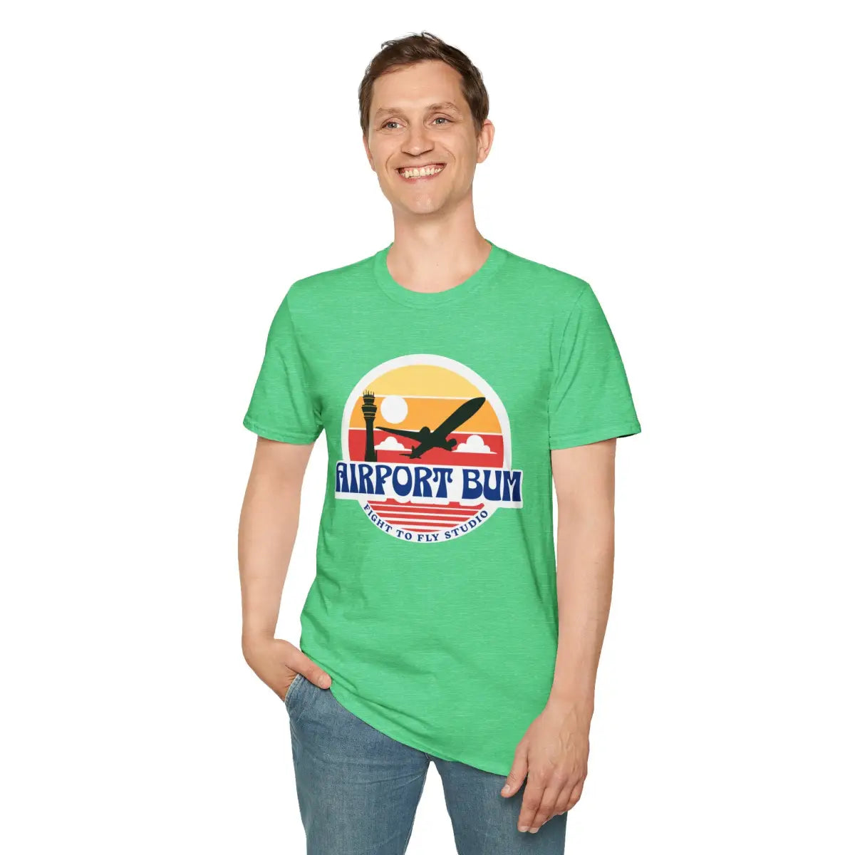 Airport Bum - T-Shirt - Pilot gifts - WWII warbird t-shirt