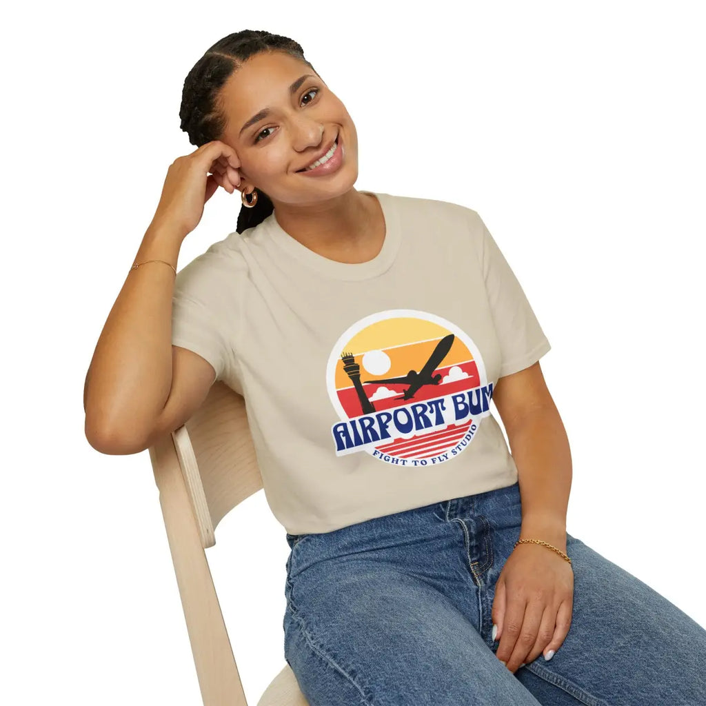 Airport Bum - T-Shirt - Pilot gifts - WWII warbird t-shirt