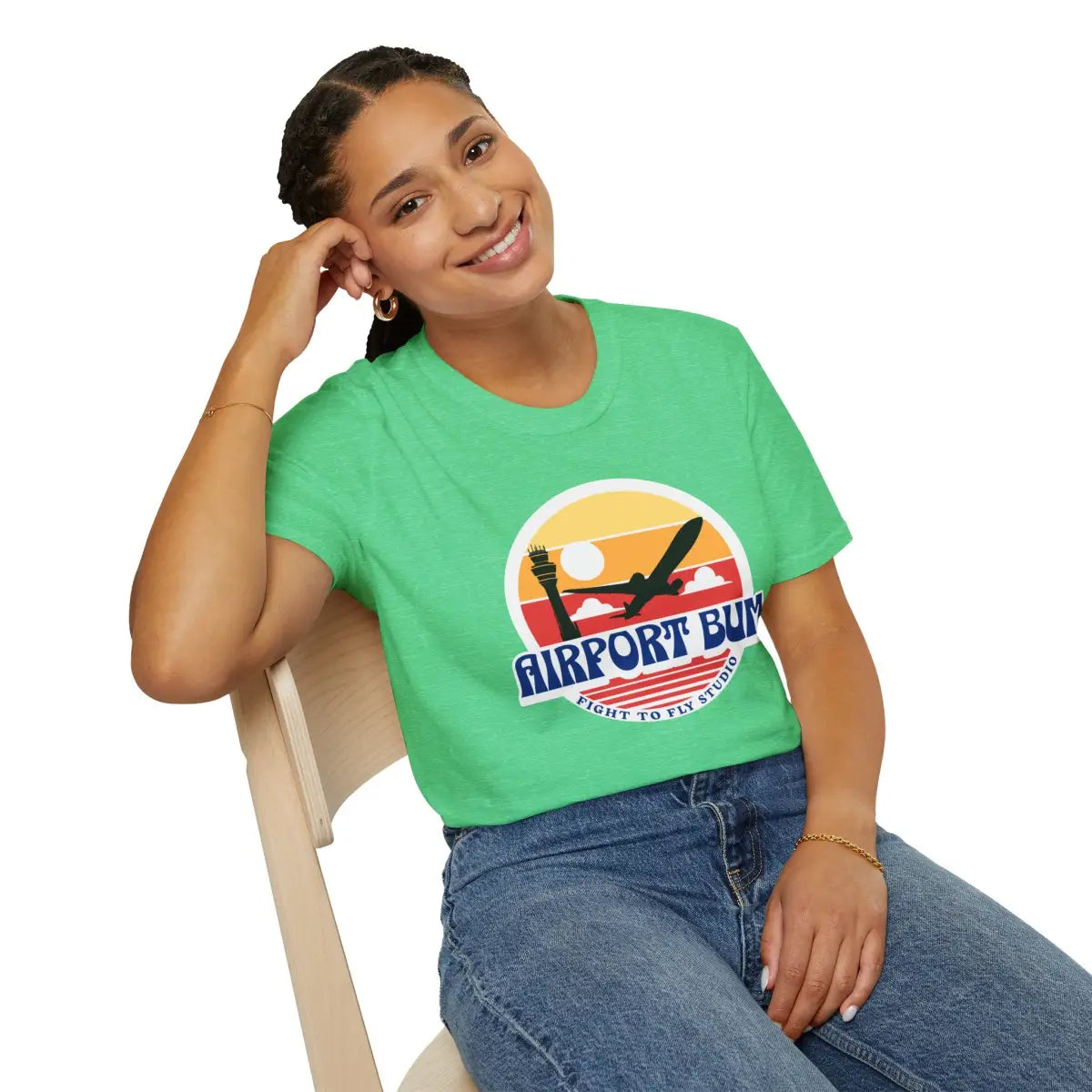 Airport Bum - T-Shirt - Pilot gifts - WWII warbird t-shirt