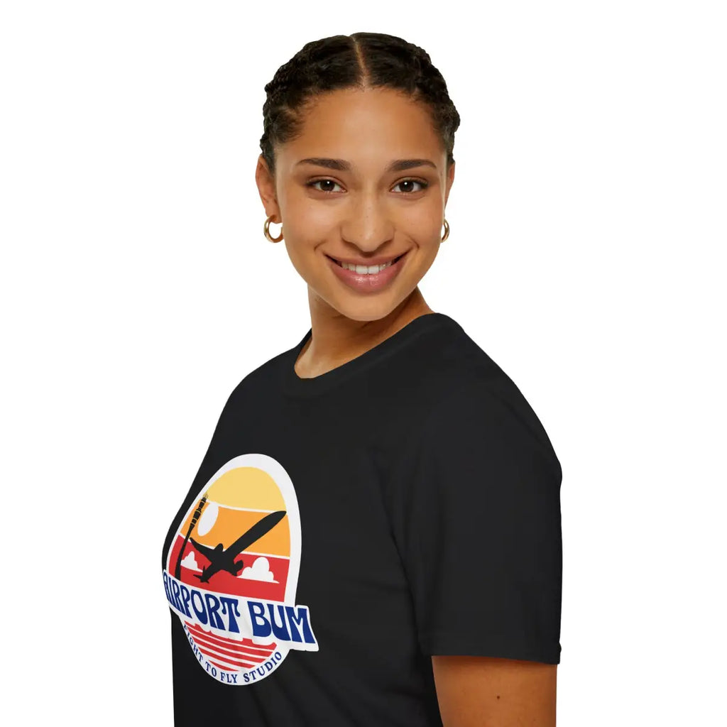 Airport Bum - T-Shirt - Pilot gifts - WWII warbird t-shirt