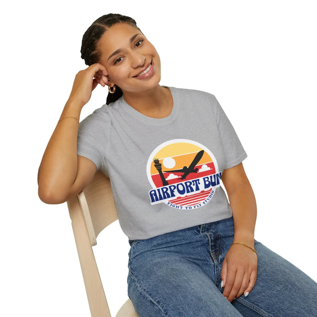 Airport Bum - T-Shirt - Pilot gifts - WWII warbird t-shirt