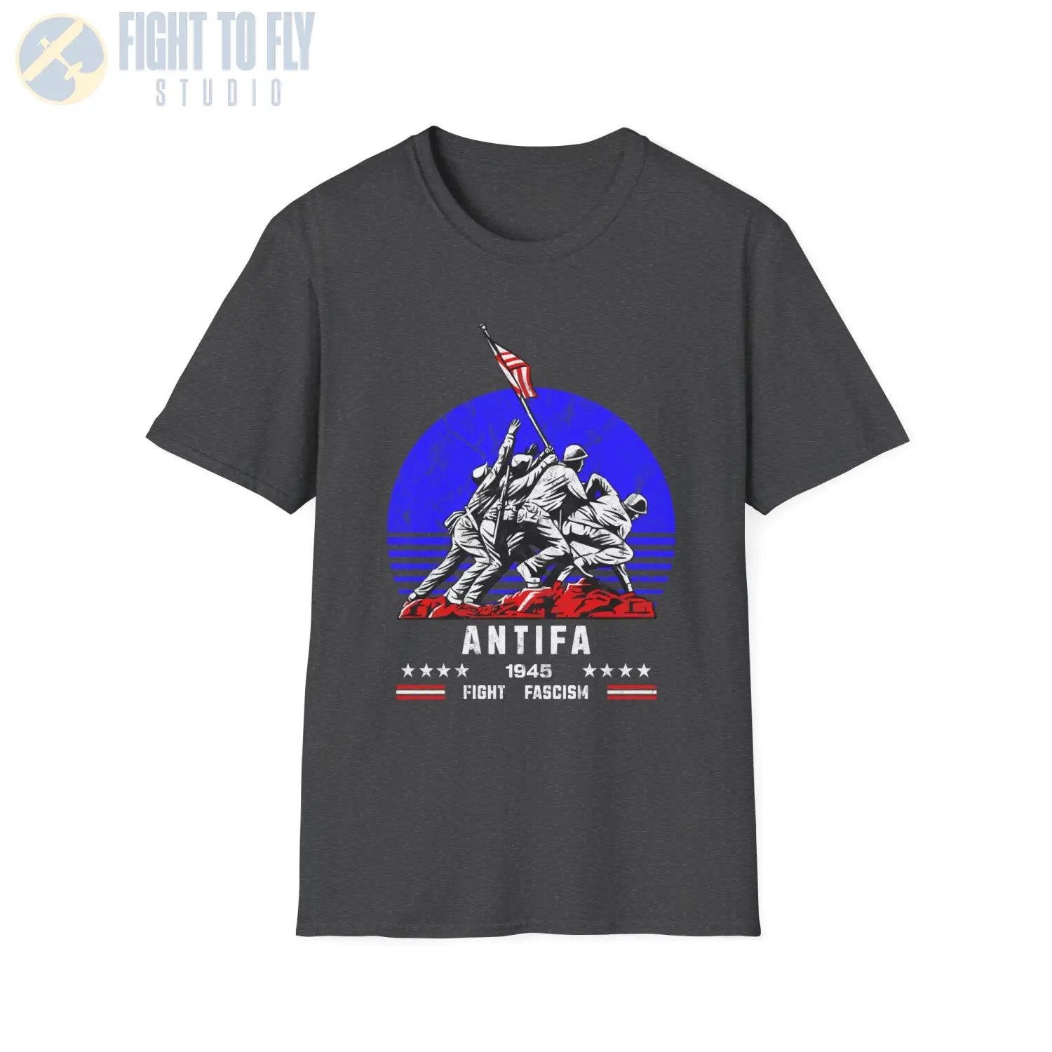 ANTIFA 1945 Fight Fascism — T-shirt - T-Shirt - Pilot gifts - WWII warbird t-shirt