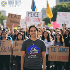 ANTIFA 1945 Fight Fascism — T-shirt - T-Shirt - Pilot gifts - WWII warbird t-shirt