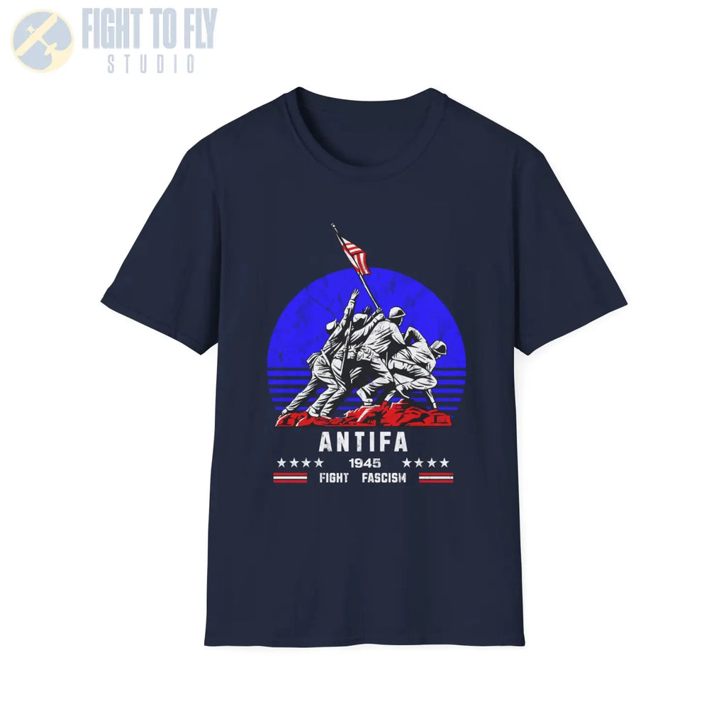 ANTIFA 1945 Fight Fascism — T-shirt - T-Shirt - Pilot gifts - WWII warbird t-shirt