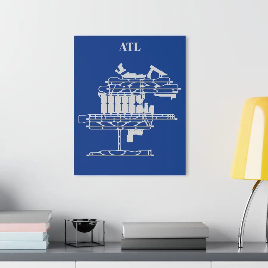 ATL - Hartsfield-Jackson Atlanta International Acrylic Print - Home Decor - Gifts for pilots - Aviation apparel