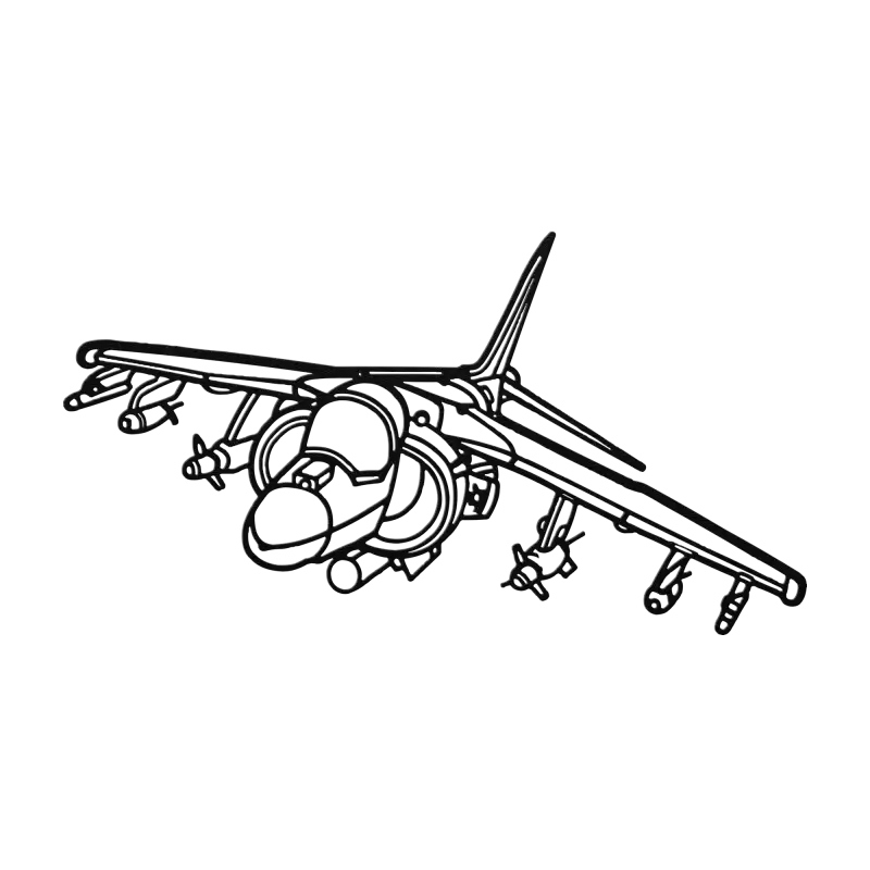 AV-8B In Flight - Metal Sign - Pilot gifts - WWII warbird t-shirt