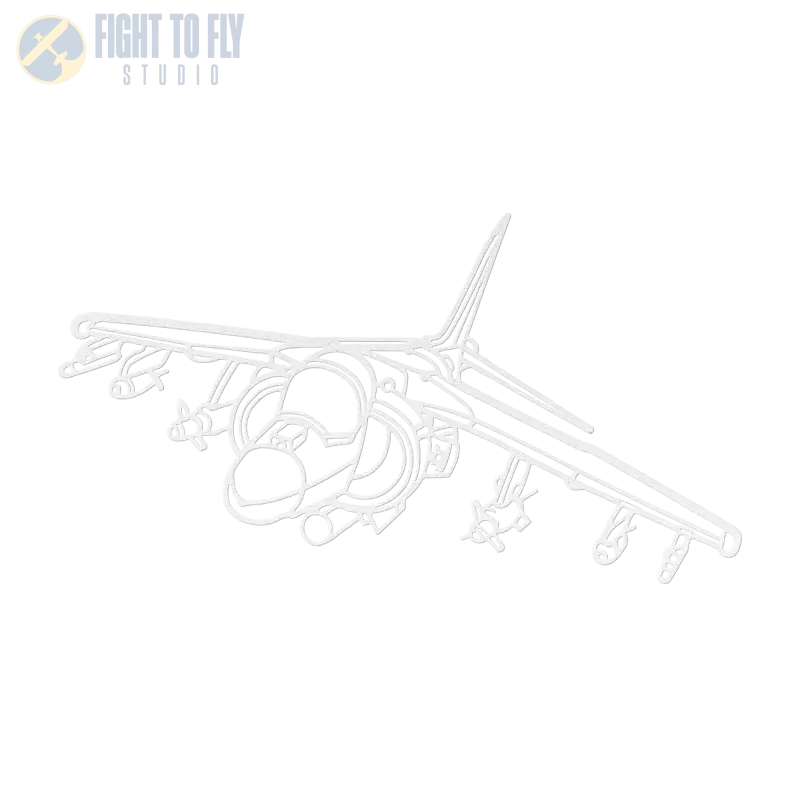 AV-8B In Flight - Metal Sign - Pilot gifts - WWII warbird t-shirt