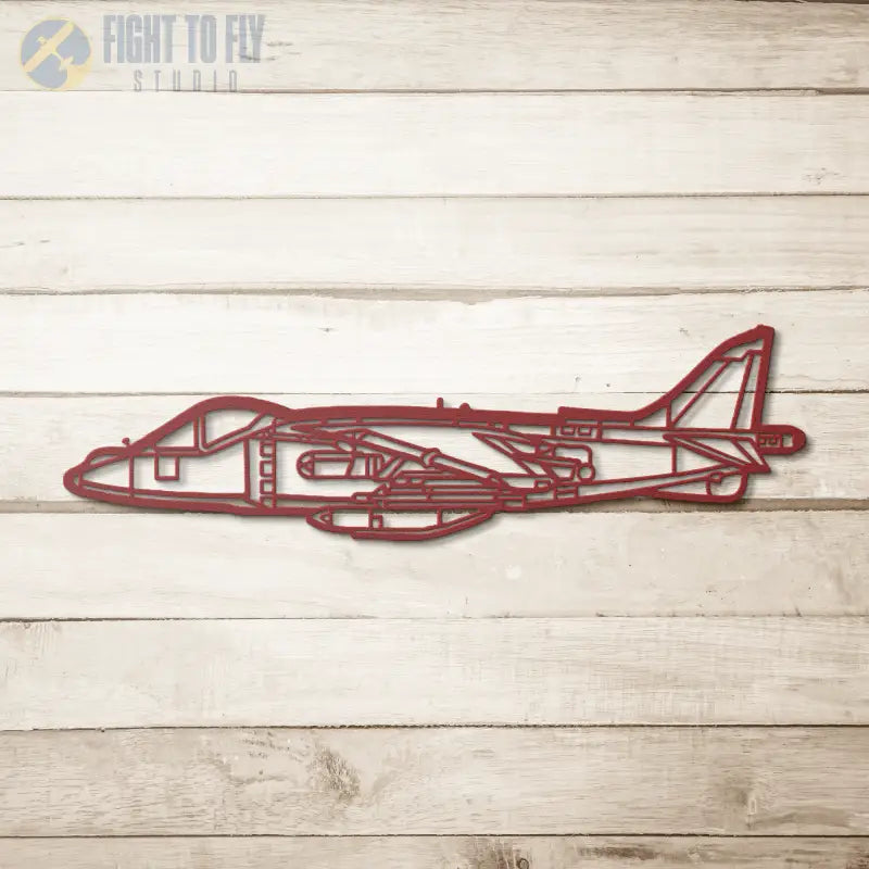 AV-8B Side Die Cut Metal Wall Art - Sign - Pilot gifts - WWII warbird t-shirt