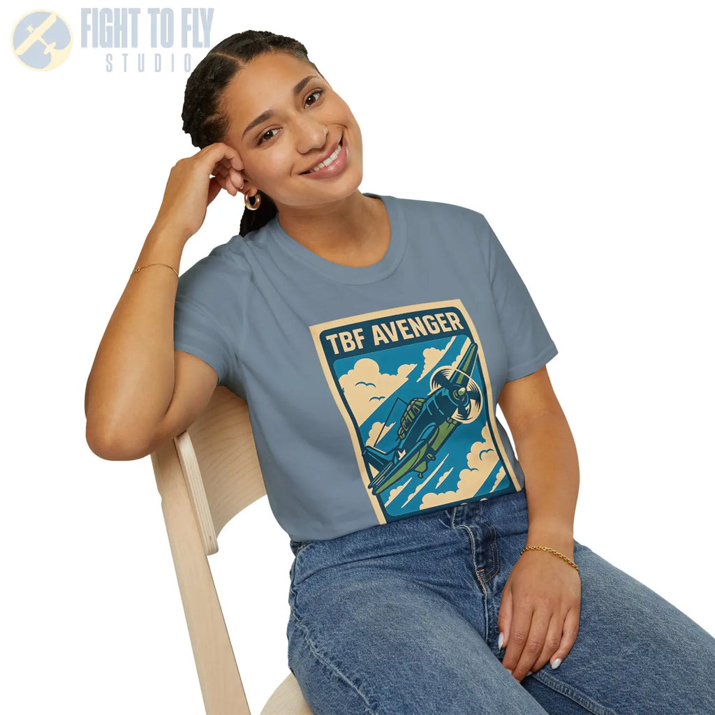 TBF Avenger Premium Full Graphic T-Shirt - Pilot gifts - WWII warbird t-shirt