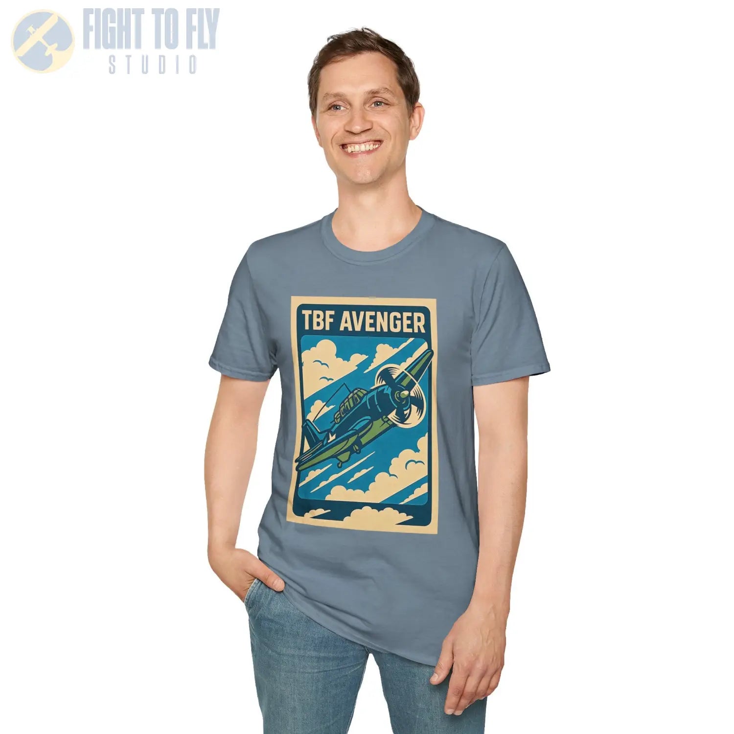 TBF Avenger Premium Full Graphic T-Shirt - Pilot gifts - WWII warbird t-shirt