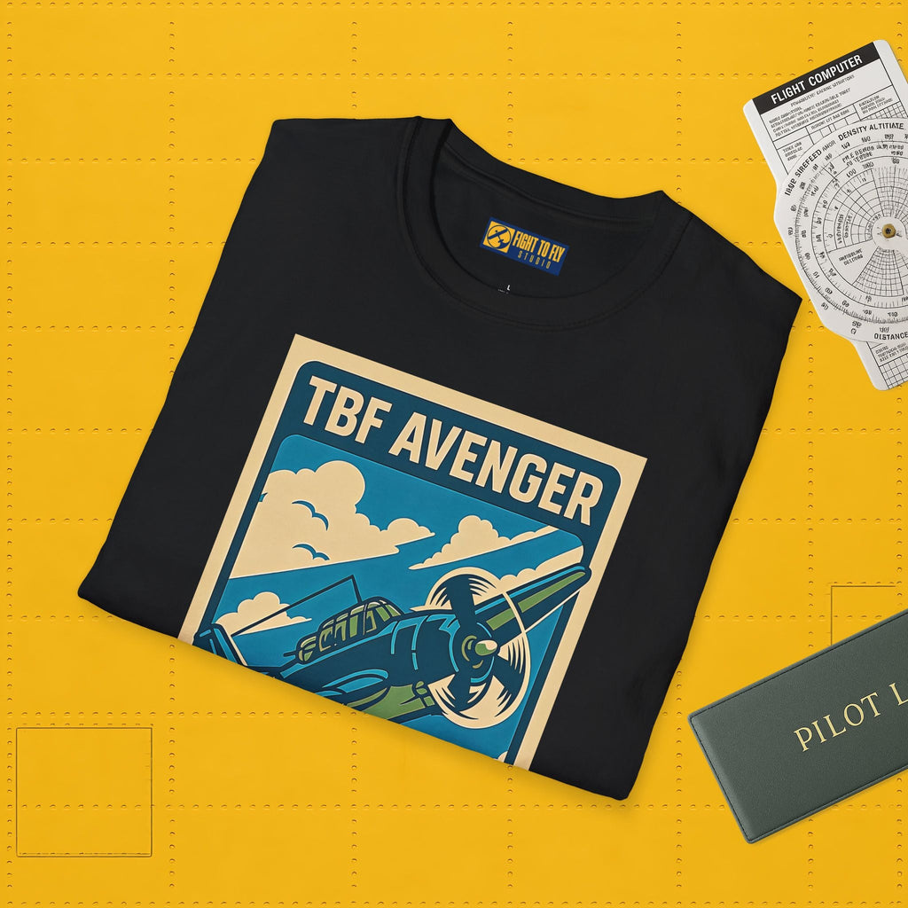 Avenger Premium T-Shirt – WWII Torpedo Bomber Full Graphic Aviation Tee - Pilot gifts - warbird t-shirt