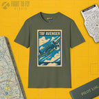 TBF Avenger Premium Full Graphic T-Shirt - Pilot gifts - WWII warbird t-shirt