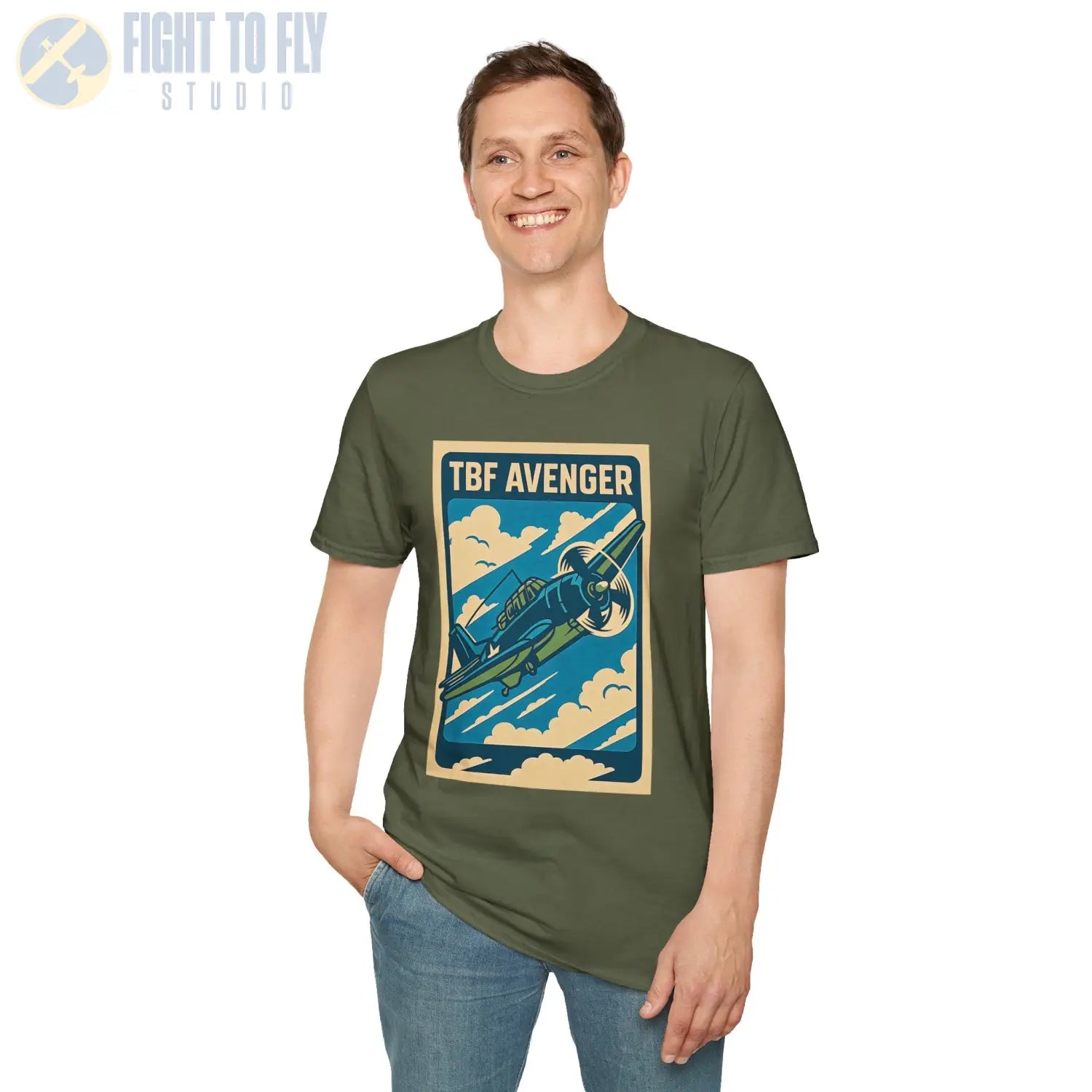 TBF Avenger Premium Full Graphic T-Shirt - Pilot gifts - WWII warbird t-shirt