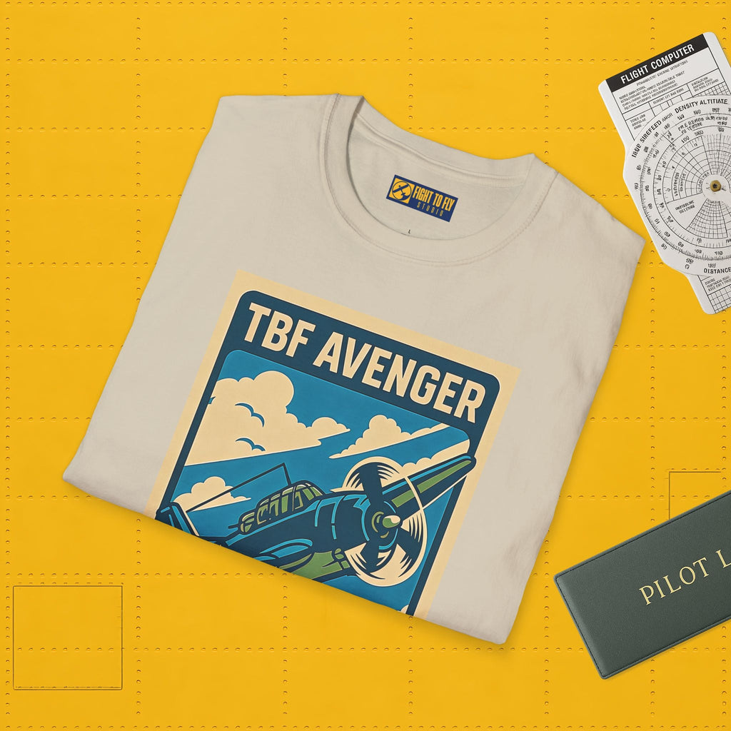 Avenger Premium T-Shirt – WWII Torpedo Bomber Full Graphic Aviation Tee - Pilot gifts - warbird t-shirt