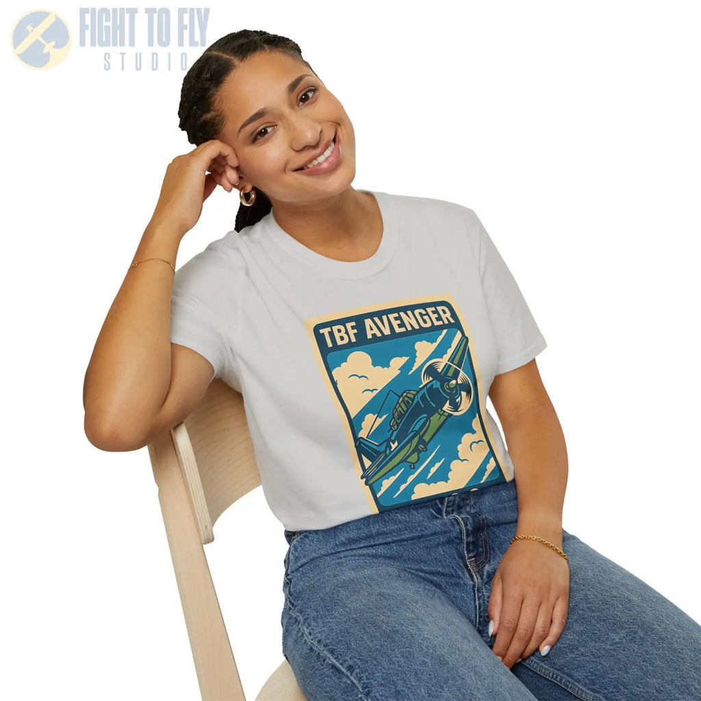 TBF Avenger Premium Full Graphic T-Shirt - Pilot gifts - WWII warbird t-shirt