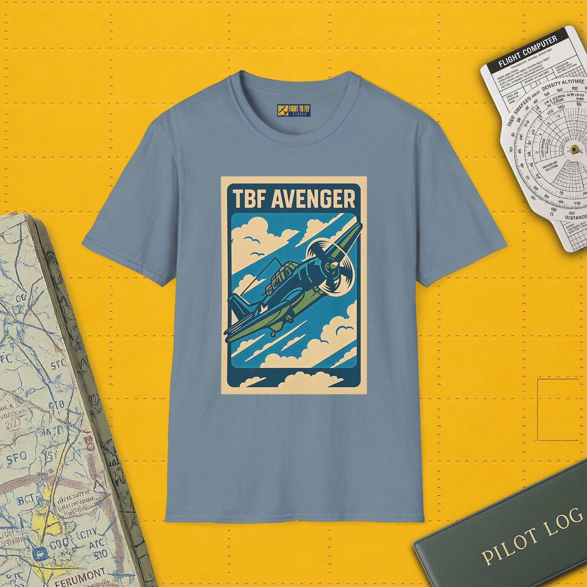 Avenger Premium T-Shirt – WWII Torpedo Bomber Full Graphic Aviation Tee - Pilot gifts - warbird t-shirt