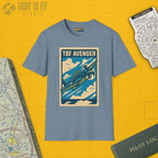 TBF Avenger Premium Full Graphic T-Shirt - Pilot gifts - WWII warbird t-shirt
