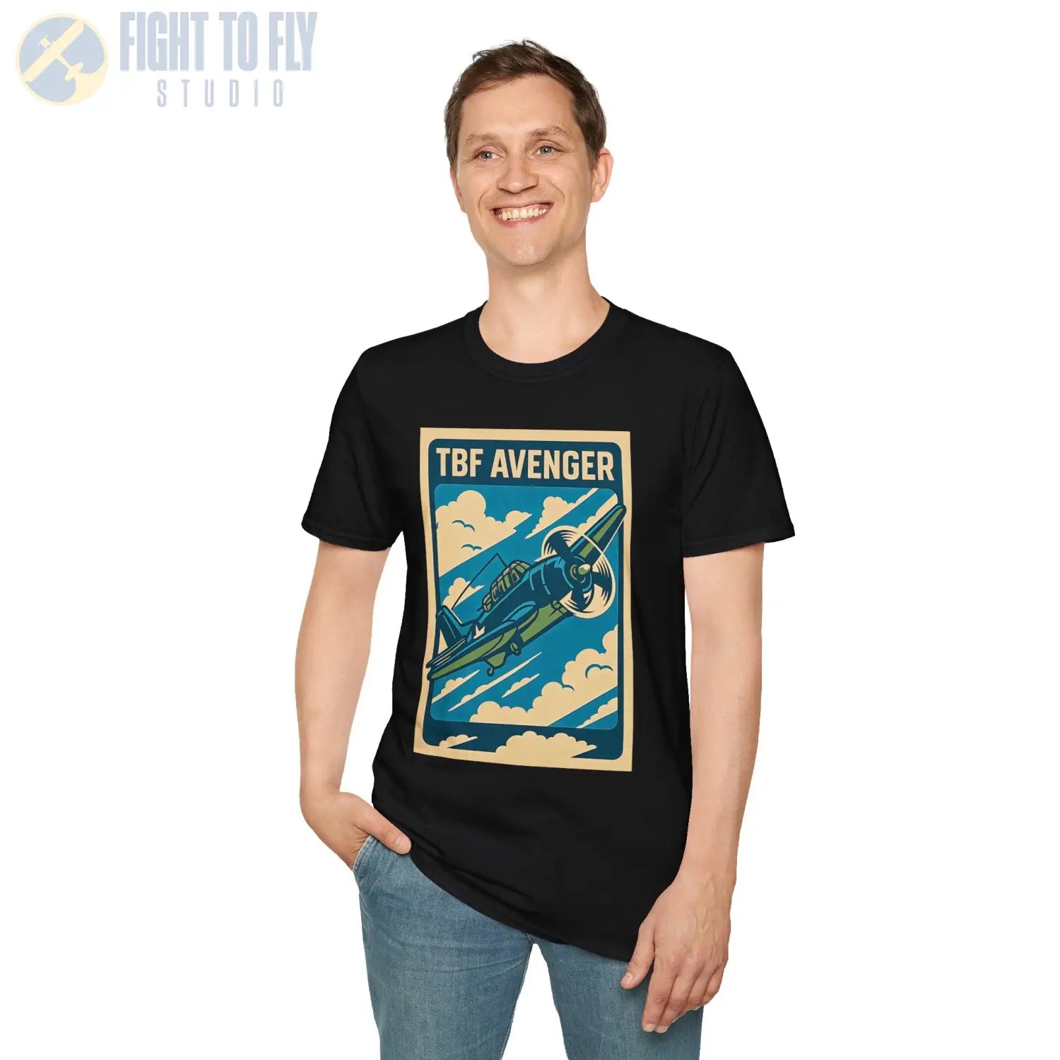 TBF Avenger Premium Full Graphic T-Shirt - Pilot gifts - WWII warbird t-shirt