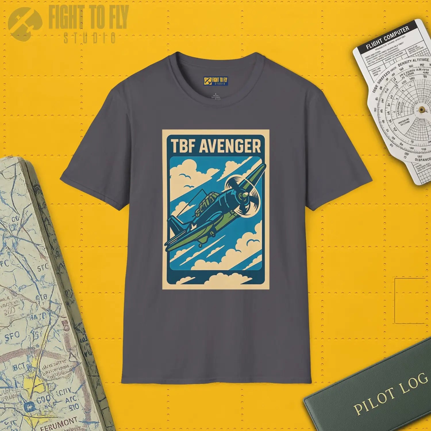TBF Avenger Premium Full Graphic T-Shirt - Pilot gifts - WWII warbird t-shirt