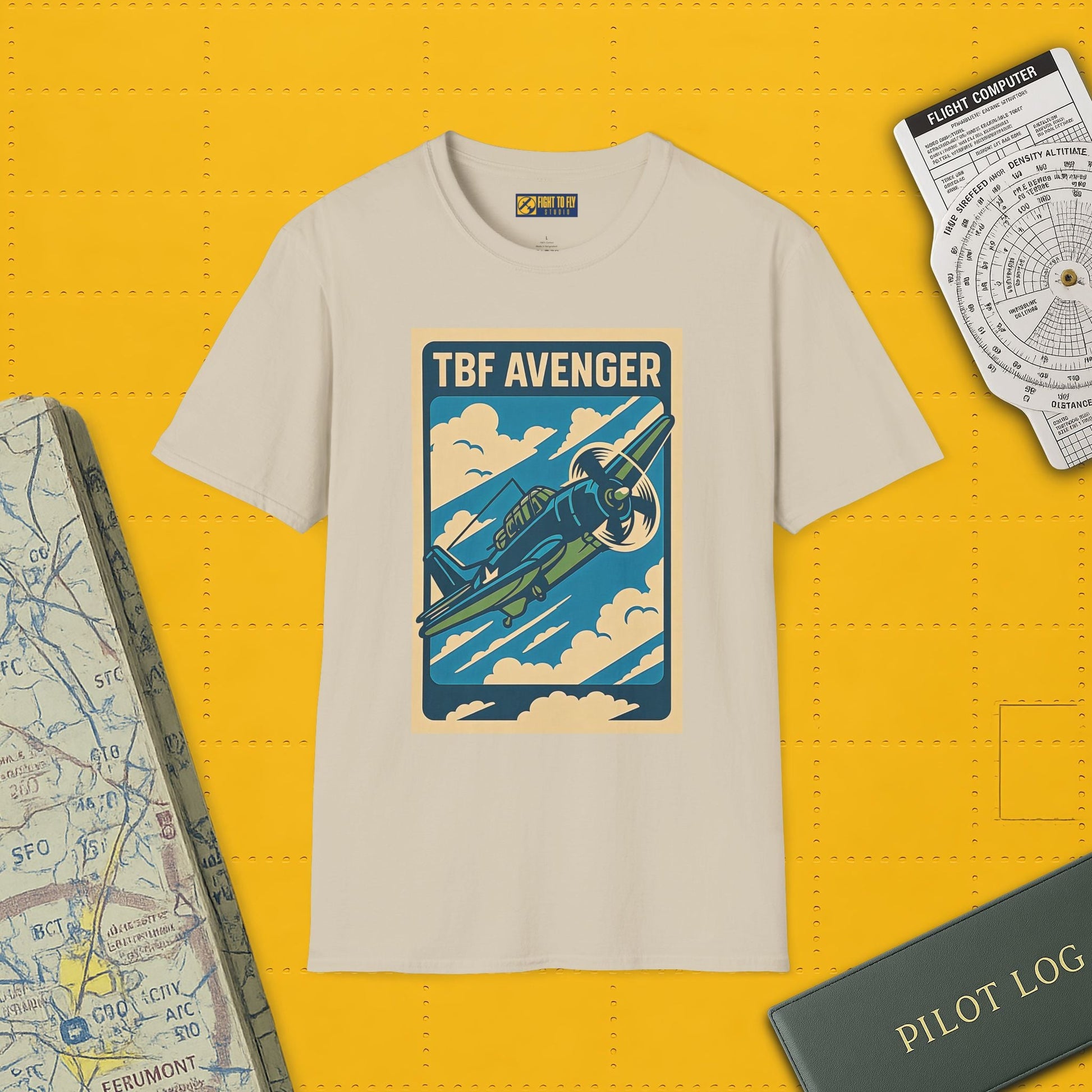 Avenger Premium T-Shirt – WWII Torpedo Bomber Full Graphic Aviation Tee - Pilot gifts - warbird t-shirt