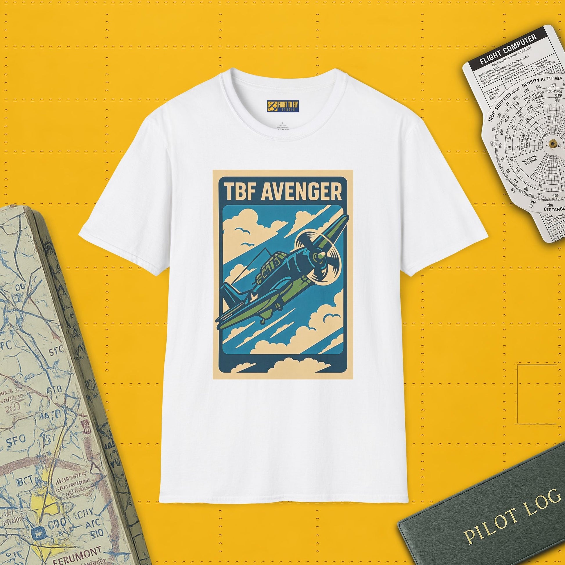 Avenger Premium T-Shirt – WWII Torpedo Bomber Full Graphic Aviation Tee - Pilot gifts - warbird t-shirt