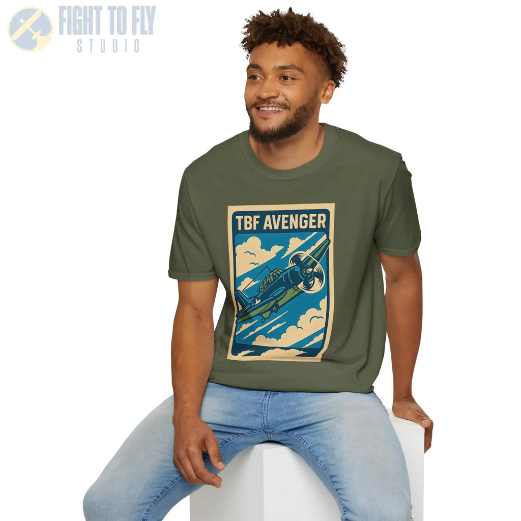 TBF Avenger Premium Full Graphic T-Shirt - Pilot gifts - WWII warbird t-shirt