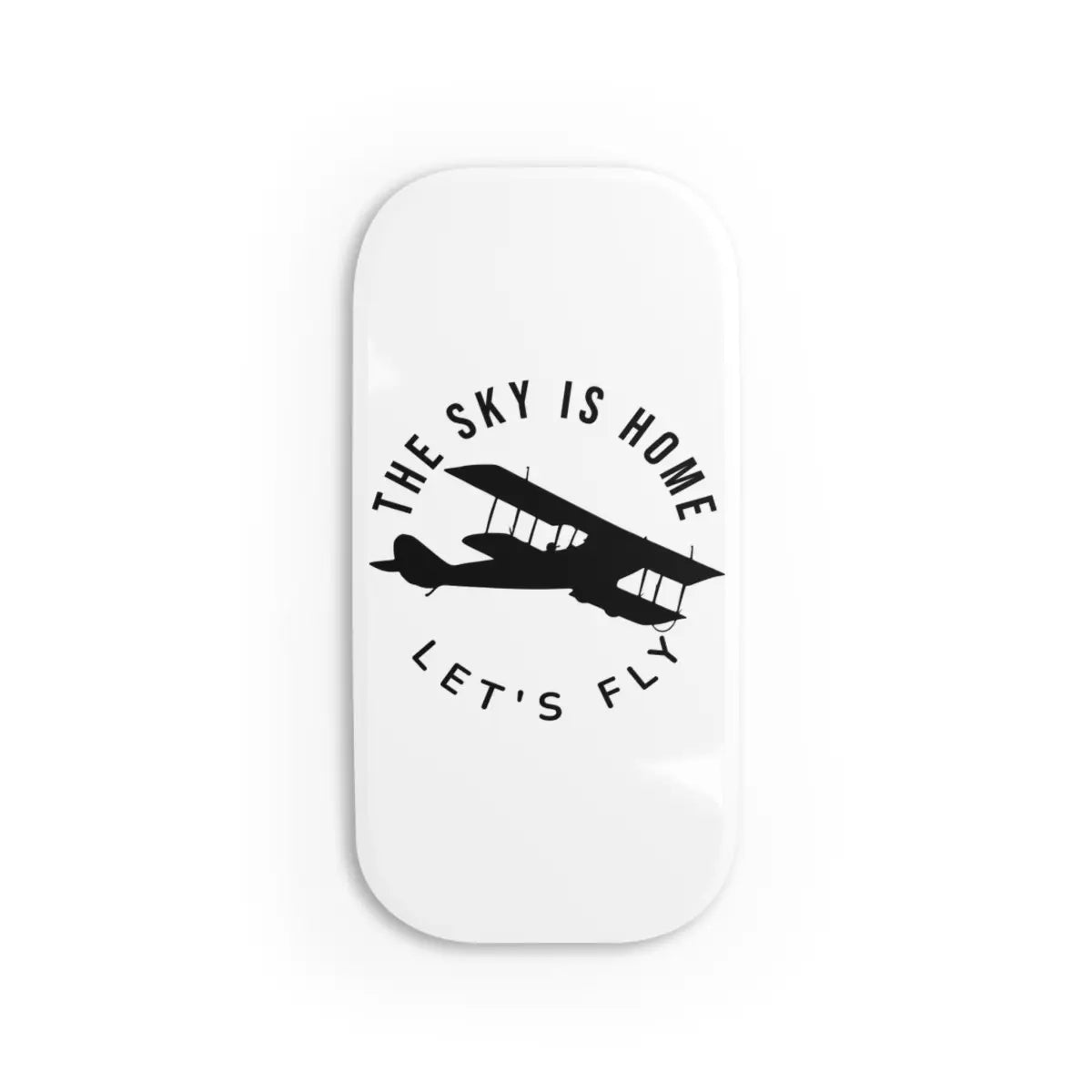 Aviation-Themed Phone Click-On Grip - ’The Sky Is Home Let’s Fly’ - Accessories - Gifts for pilots - Aviation apparel