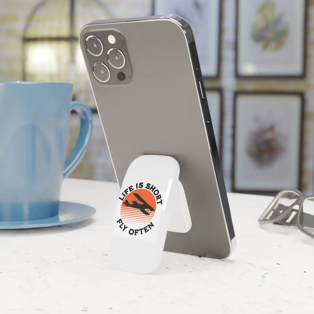 Aviation-Themed Phone Grip - ’Life is Short Fly Often’ - Accessories - Gifts for pilots - Aviation apparel