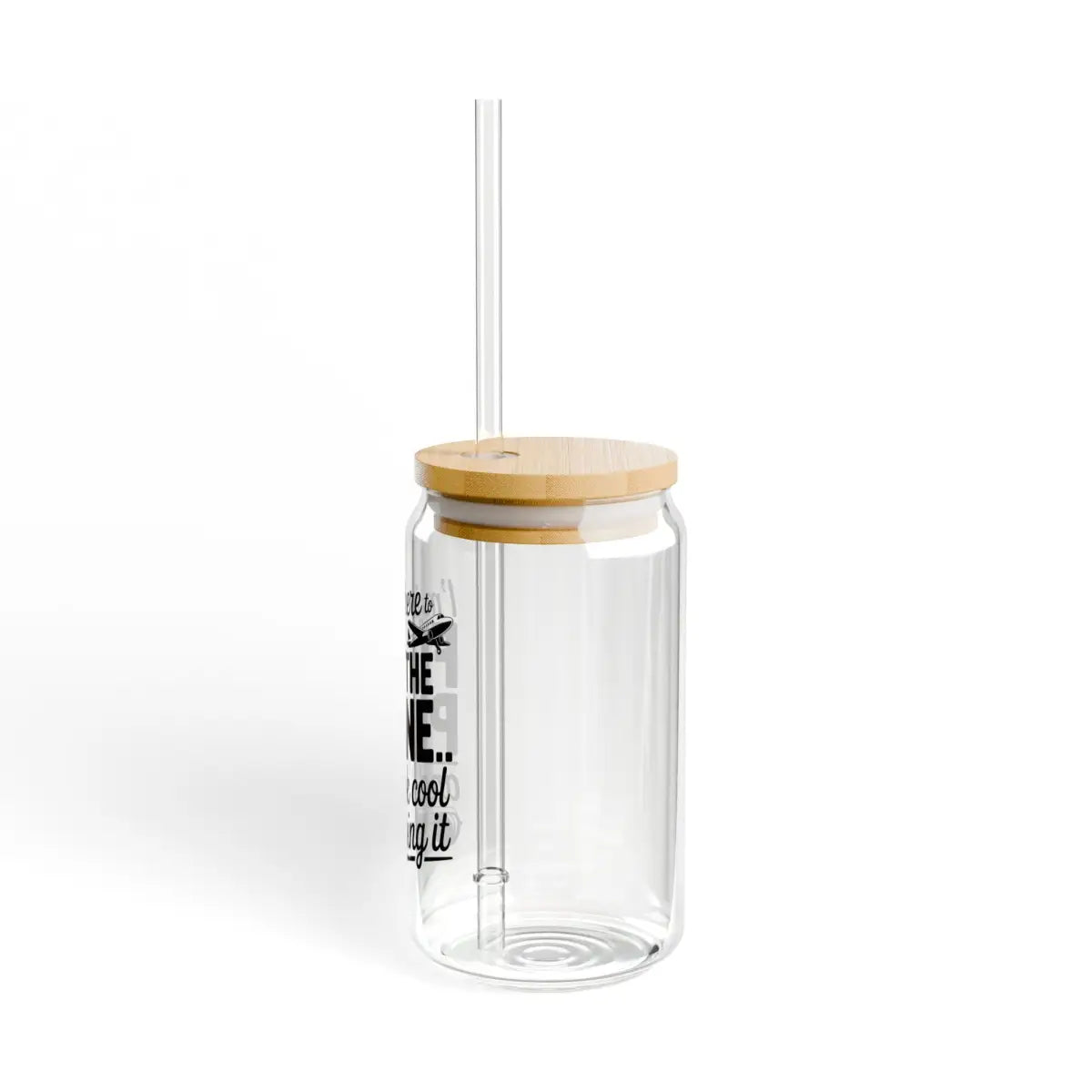 Aviation-Themed Sipper Glass Fly the Plane Drinkware Cool Gift for Pilots Air Travel Lovers Summer BBQs Unique Party