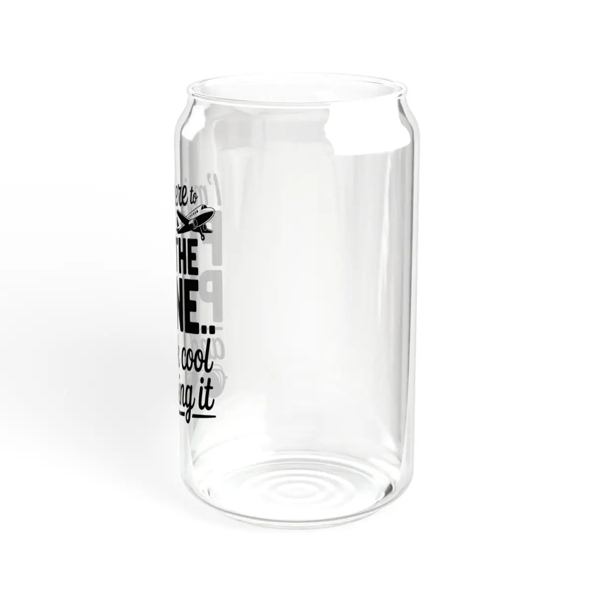 Aviation-Themed Sipper Glass Fly the Plane Drinkware Cool Gift for Pilots Air Travel Lovers Summer BBQs Unique Party